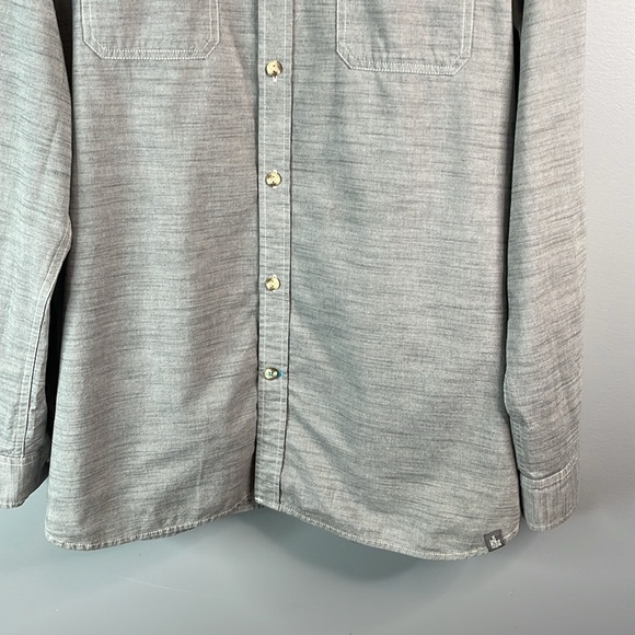 THE NORTH FACE Men’s Montgomery Long Sleeve Shirt High Rise Grey Button Up XL - Picture 6 of 16